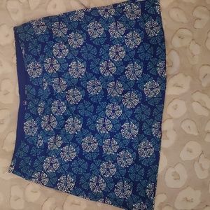 Tranquility by colorado clothing skorts, Large. Blue, green, & white.
